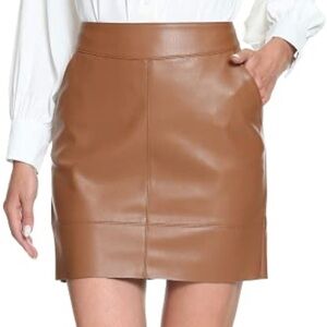 Women’s Pleather Mini Skirt